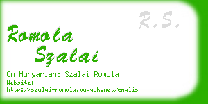 romola szalai business card